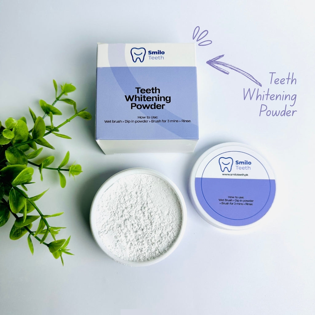 Smilo Teeth Whitening Powder Dentist Approved Formula
Teeth Whitening Powder for Deep Stain Removal
Professional Teeth Whitening Treatment at Home
Smilo Teeth Powder for Strong and Bright Smile
Whitening Powder Used by Dentists – Smilo Teeth