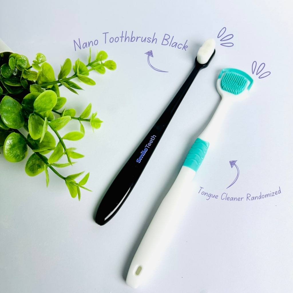 Smilo Teeth Nano Toothbrush with Tongue Cleaner Combo

Ultra Soft Nano Bristles Toothbrush for Sensitive Teeth