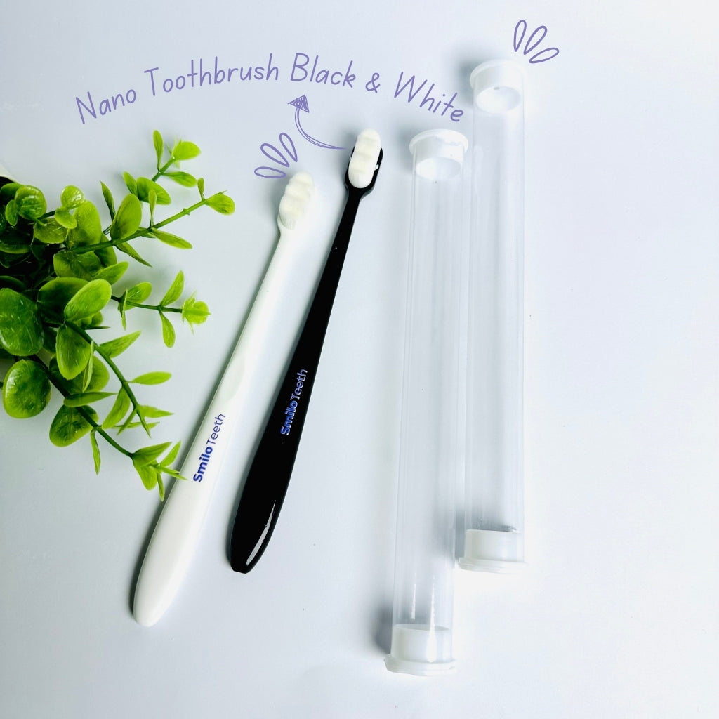 Nano Toothbrush with 12,000 Soft Bristles and Case

Compact Oral Care Travel Kit – Smilo Teeth